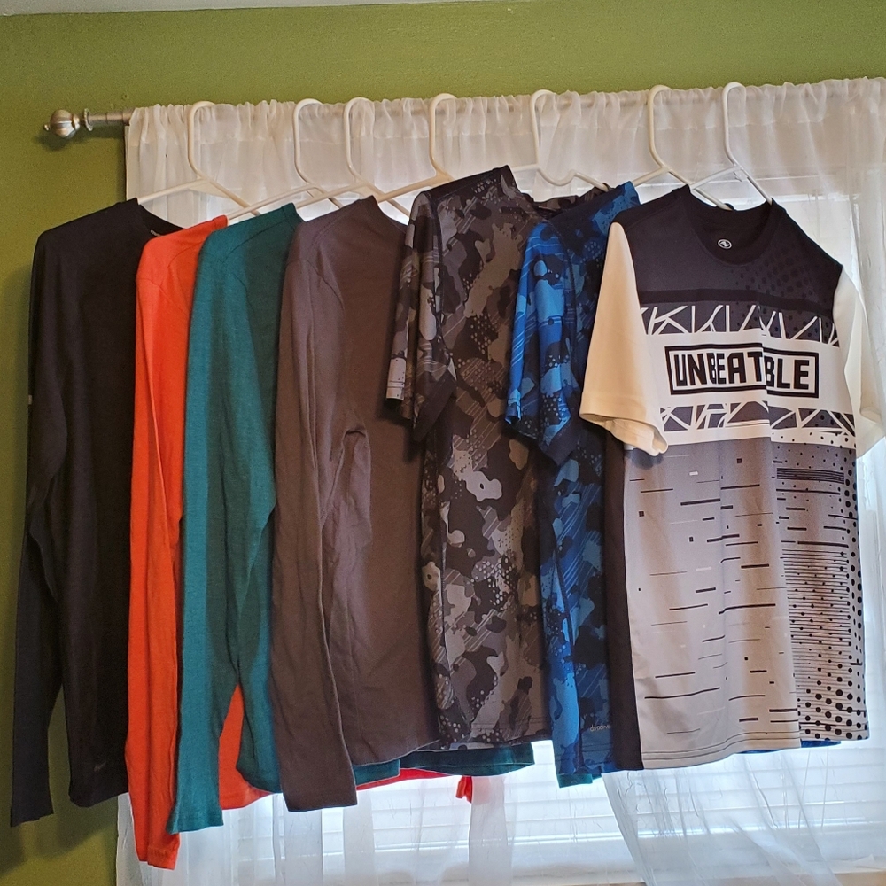 6 boys XXL shirts 3 long sleeve 3 short sleeve